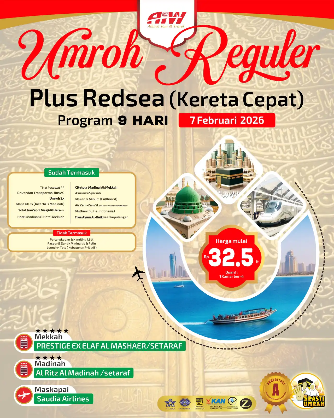 REGULER PLUS REDSEA 9HR (KERETA CEPAT)
